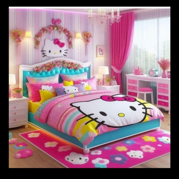 NWT AUTHENTIC HELLO KITTY GENUINE SOLID STERLING SILVER ROSE 🌹 GOLD BOW 🙇♀️ ✨ - Picture 5 of 6